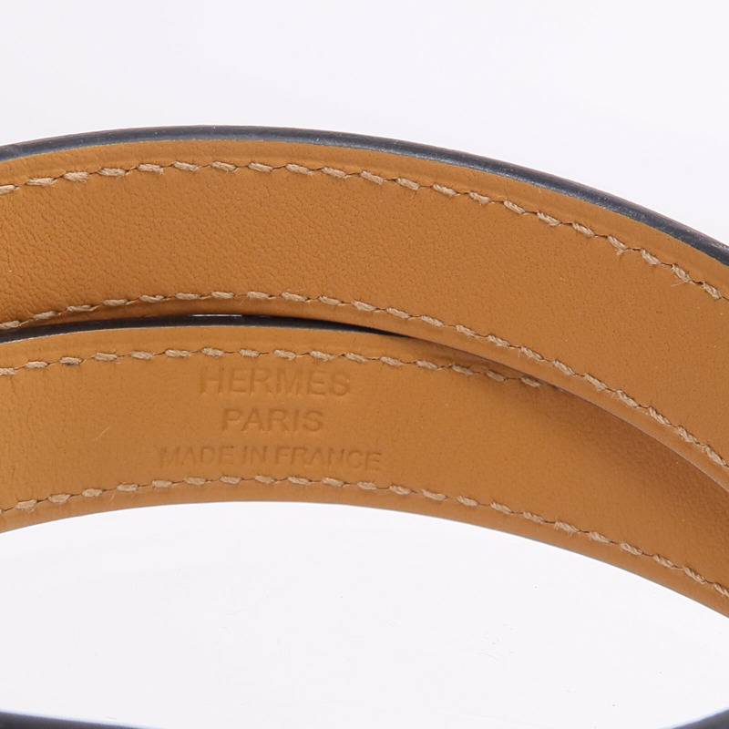 HERMES Swift皮革Kelly Double Tour手鏈Rouge H/Rose Confetti-6