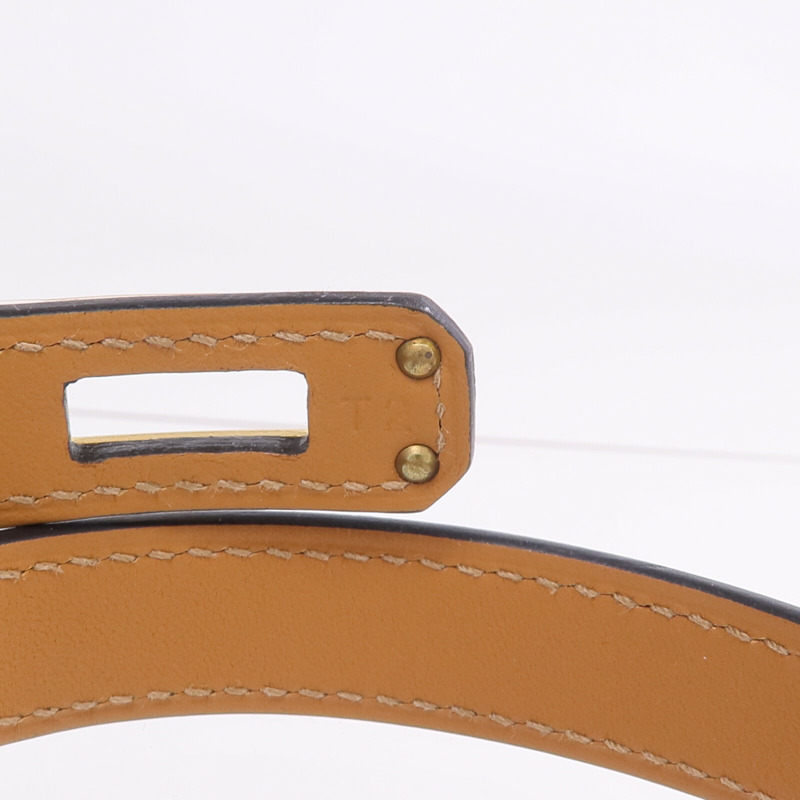 HERMES Swift皮革Kelly Double Tour手鏈Rouge H/Rose Confetti-8