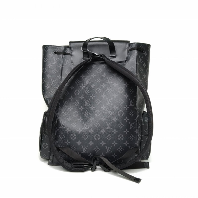 LOUIS VUITTON 黑色PVC晶片Trio黑武士雙肩包肩背包-2