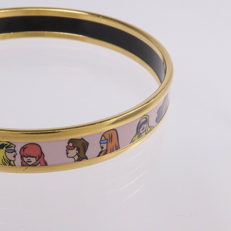 HERMES 金屬/琺瑯Hermes On The Beach Bangle手鐲-6