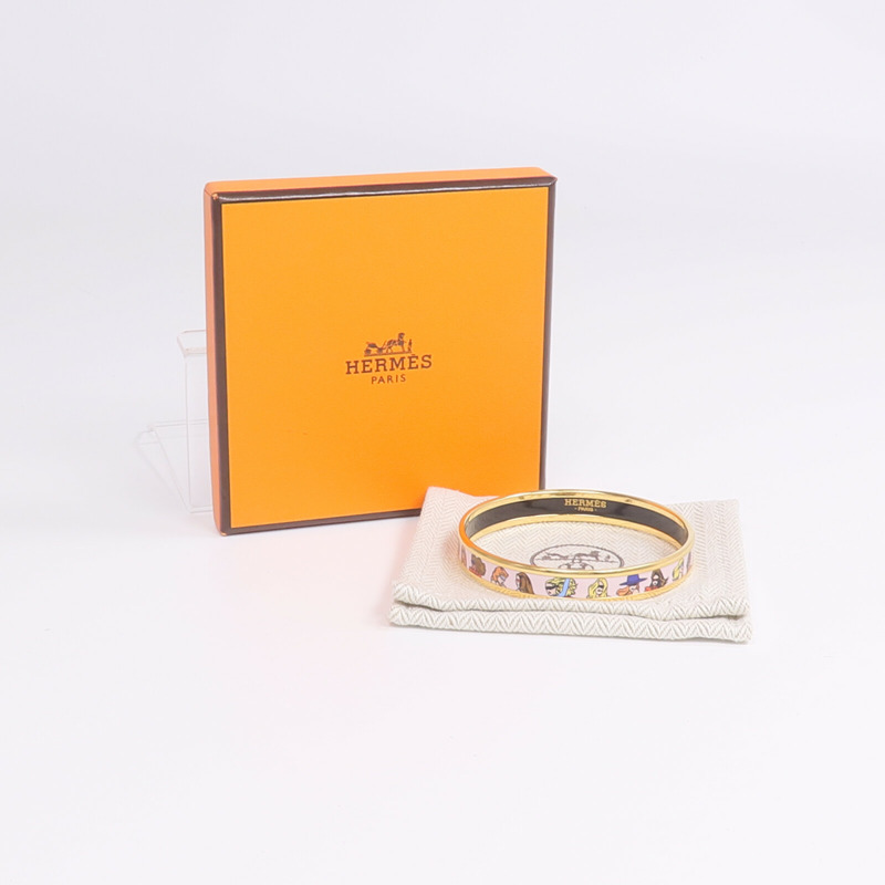 HERMES 金屬/琺瑯Hermes On The Beach Bangle手鐲-8