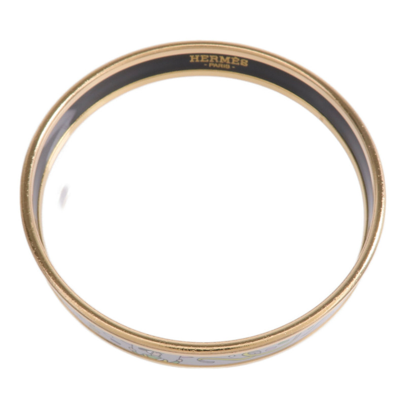 HERMES 金屬/琺瑯L'Epopee d'Hermes Bangle手鐲-3