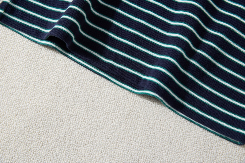 Celine藏青條紋Polo衫-5