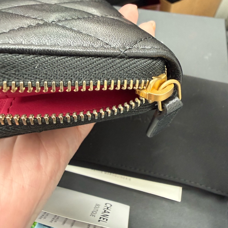 Chanel 愛心 羊皮零錢包 卡包-1