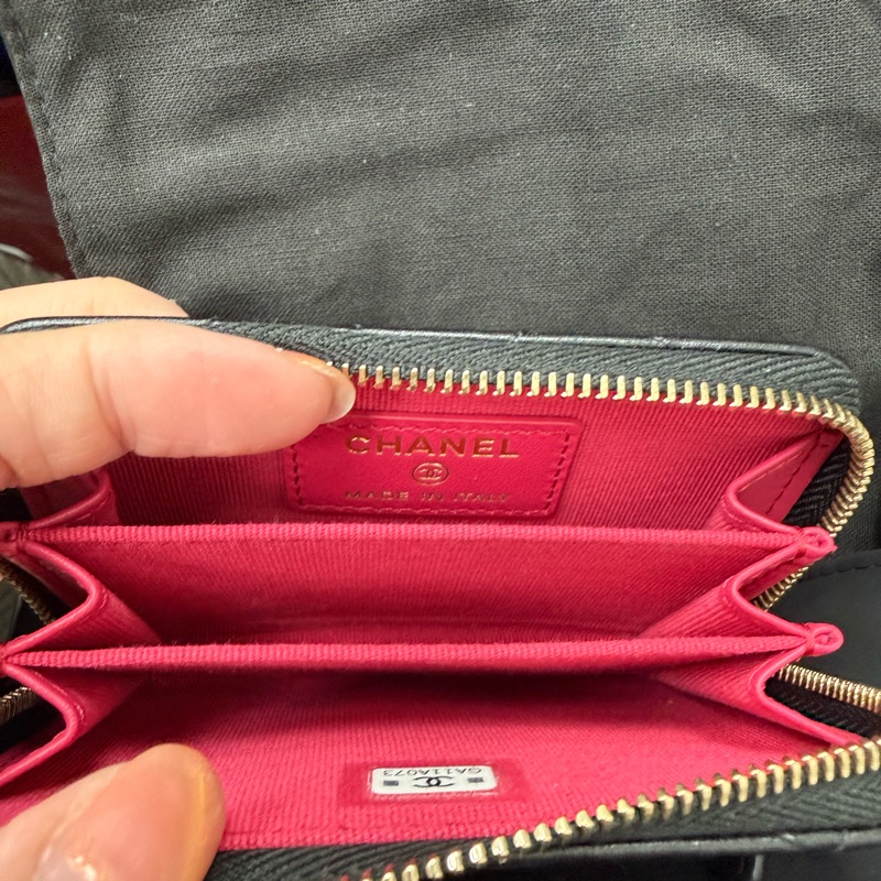 Chanel 愛心 羊皮零錢包 卡包-3