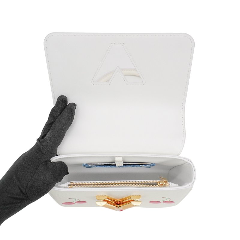 Louis Vuitton x TM Twist PM 櫻桃印花EPI牛皮二用包(M13239-白)-4