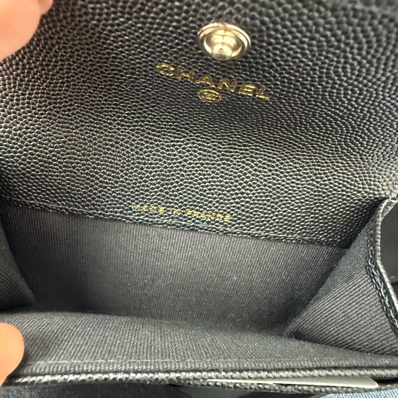Chanel 單層卡包 黑鑽Logo 經典限定款-2