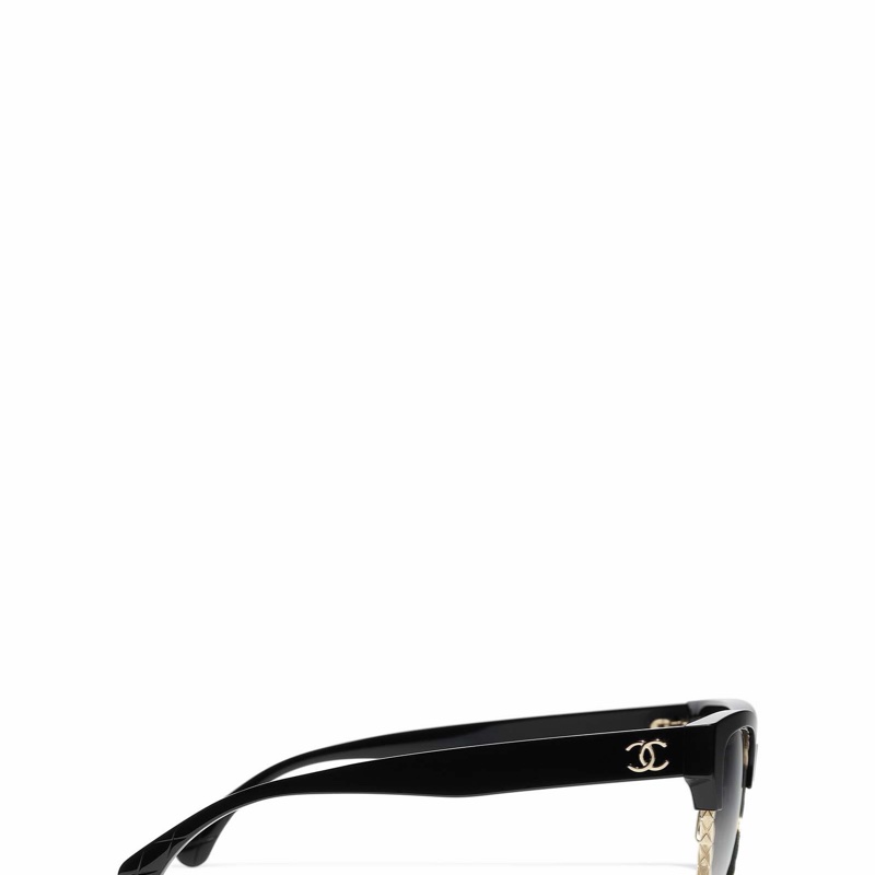 Chanel 女士 全框太陽鏡55碼橋寬: 1.8cm; 鏡腿長: 14cm-1