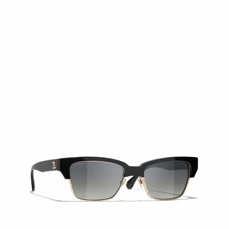 Chanel 女士 全框太陽鏡55碼橋寬: 1.8cm; 鏡腿長: 14cm-3