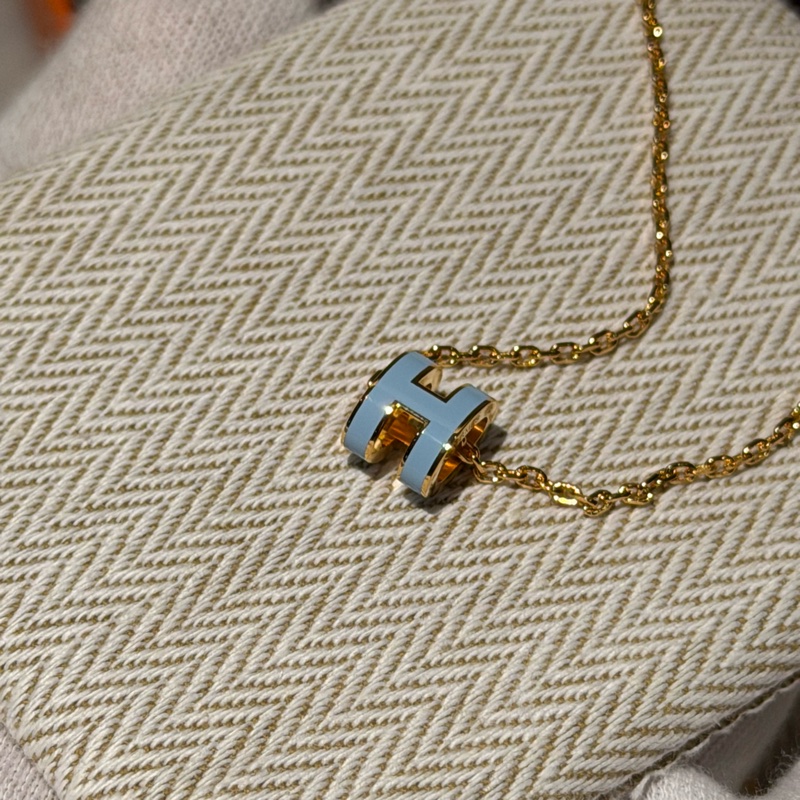 【全新全套✨ 全網最低價！】Hermes/愛馬仕 H項鍊 淡藍色（下單前先詢問庫存❗️❗️）-2