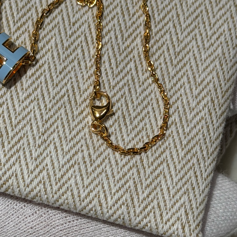 【全新全套✨ 全網最低價！】Hermes/愛馬仕 H項鍊 淡藍色（下單前先詢問庫存❗️❗️）-4