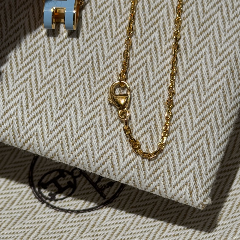 【全新全套✨ 全網最低價！】Hermes/愛馬仕 H項鍊 淡藍色（下單前先詢問庫存❗️❗️）-5