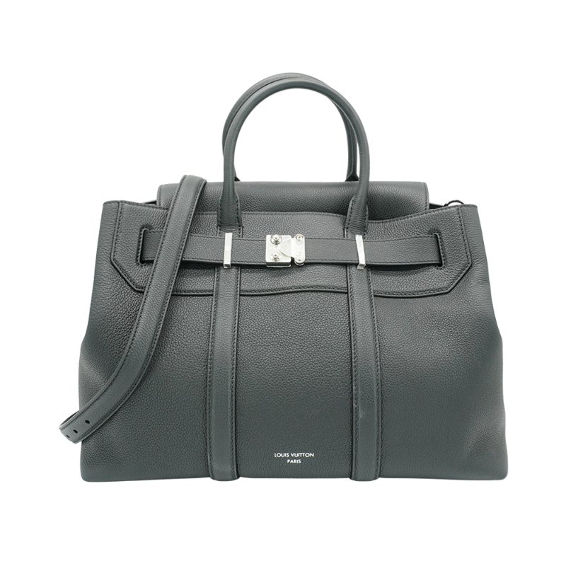 Louis Vuitton Georges Tote MM 粒面小牛皮手提肩背包(M23153-黑)-0