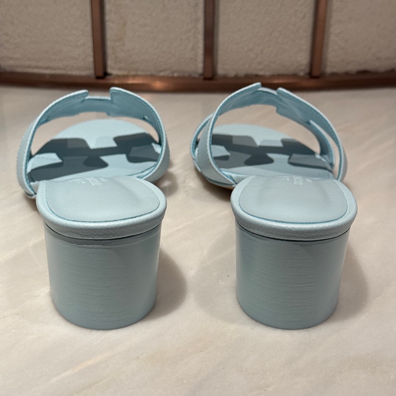 【全新37碼✨ 全網最低價！】Hermes/愛馬仕 經典H涼鞋 淡藍色（下單前先詢問庫存❗️❗️）-6