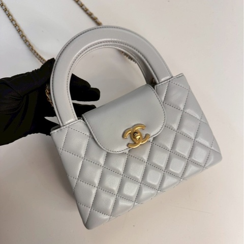 CHANEL|mini Kelly 奶油灰