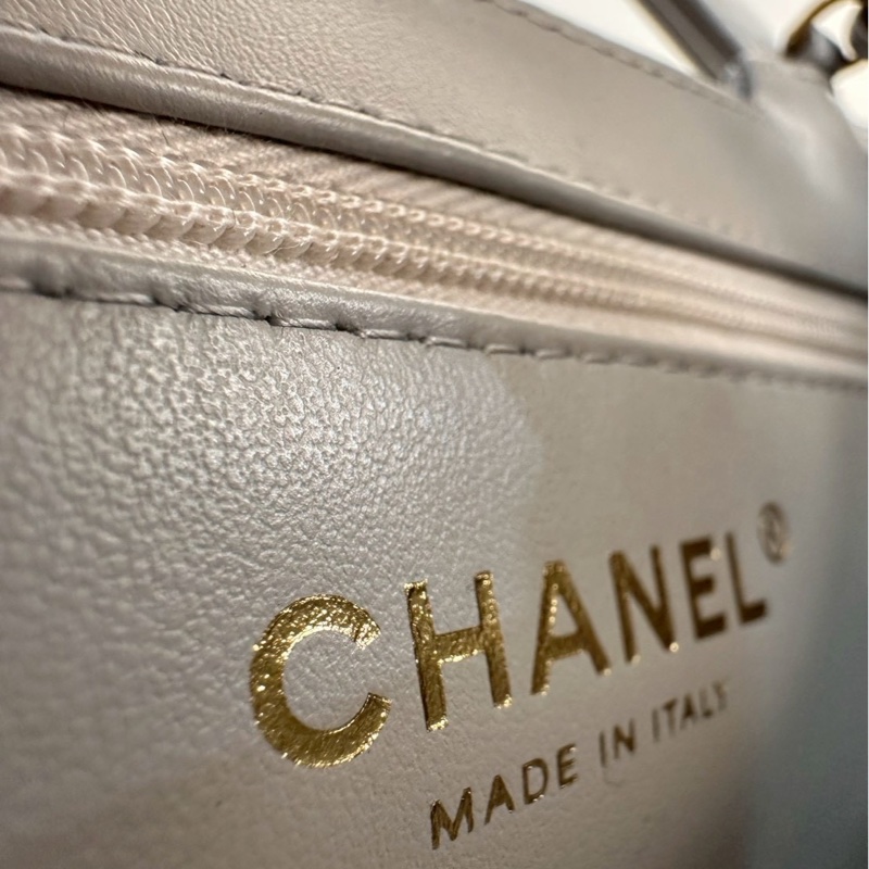 CHANEL|mini Kelly 奶油灰-8