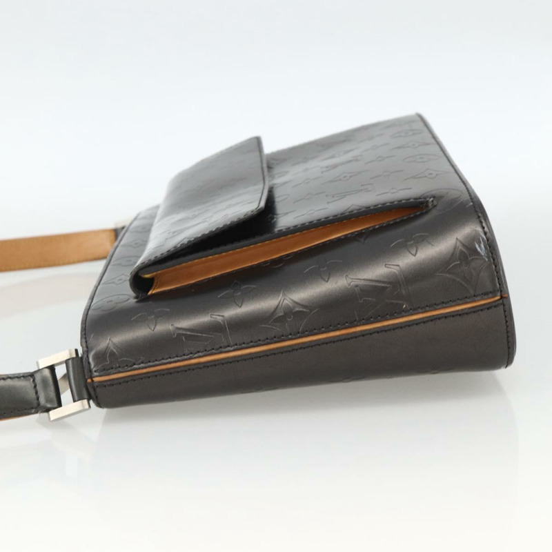 【日本直送】路易威登 Monogram Mat Alston 肩背包 黑色 M92810 LV Auth ka3833A-2