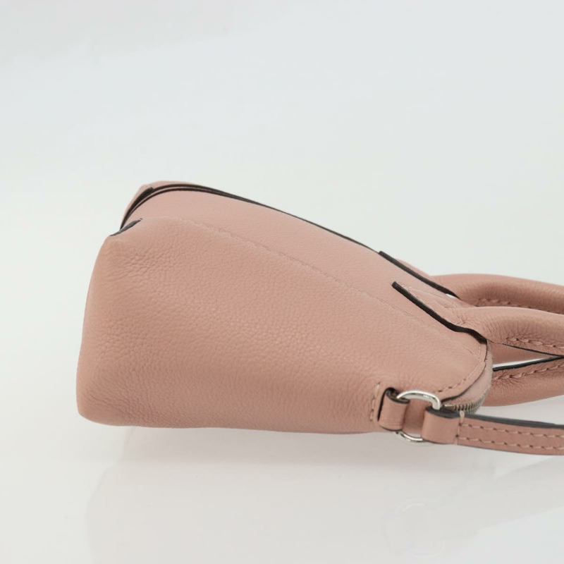 【日本直送】路易威登 Parnasea Nano Lockit 手提包 皮革 粉紅色 M61256 LV 正品 174420V-2