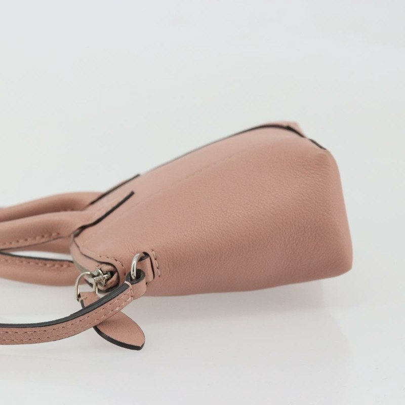 【日本直送】路易威登 Parnasea Nano Lockit 手提包 皮革 粉紅色 M61256 LV 正品 174420V-3