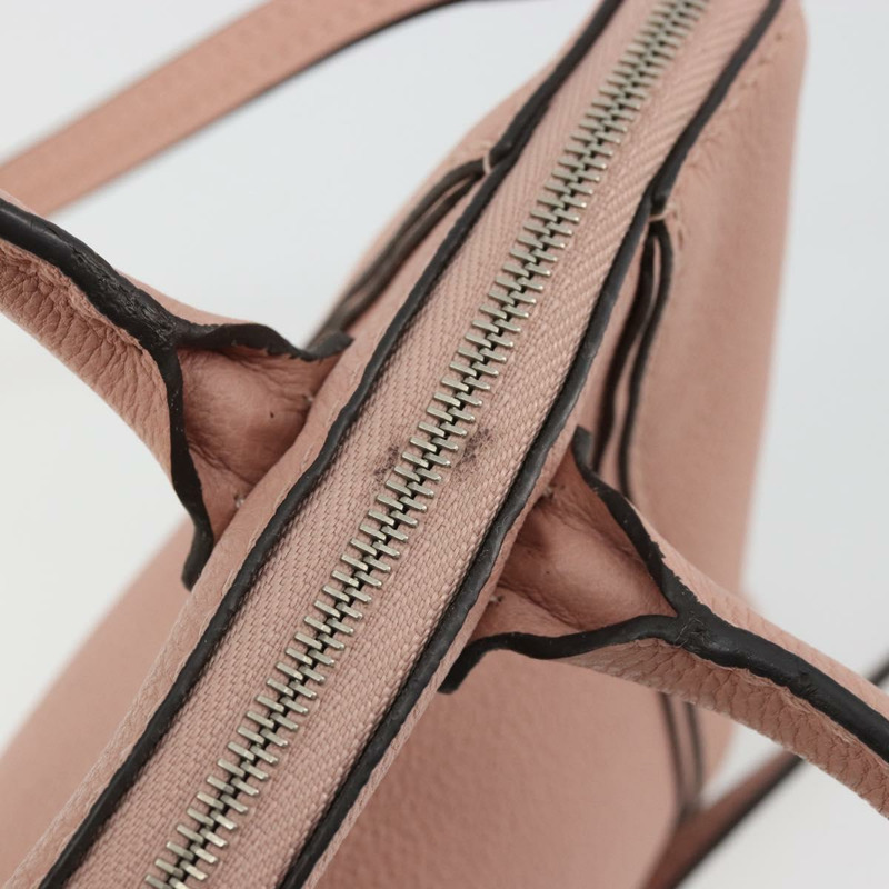 【日本直送】路易威登 Parnasea Nano Lockit 手提包 皮革 粉紅色 M61256 LV 正品 174420V-8