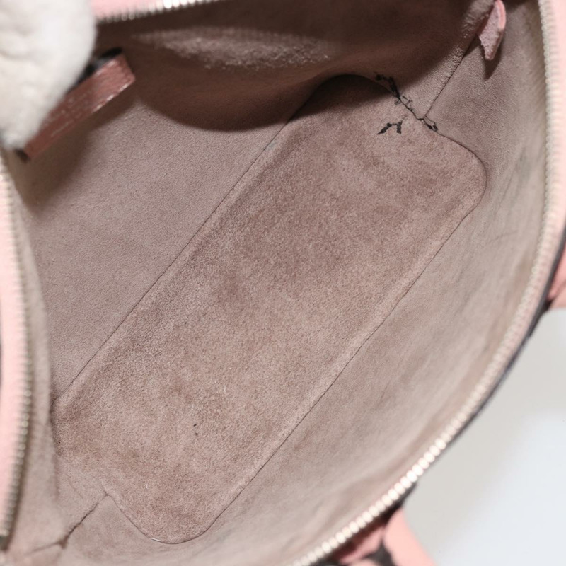 【日本直送】路易威登 Parnasea Nano Lockit 手提包 皮革 粉紅色 M61256 LV 正品 174420V-9