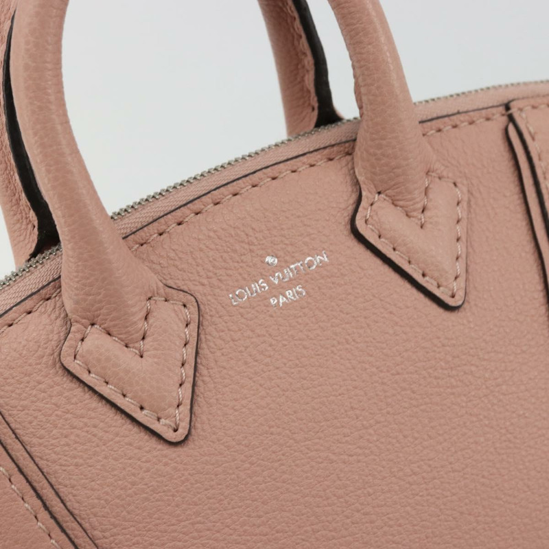 【日本直送】路易威登 Parnasea Nano Lockit 手提包 皮革 粉紅色 M61256 LV 正品 174420V-19