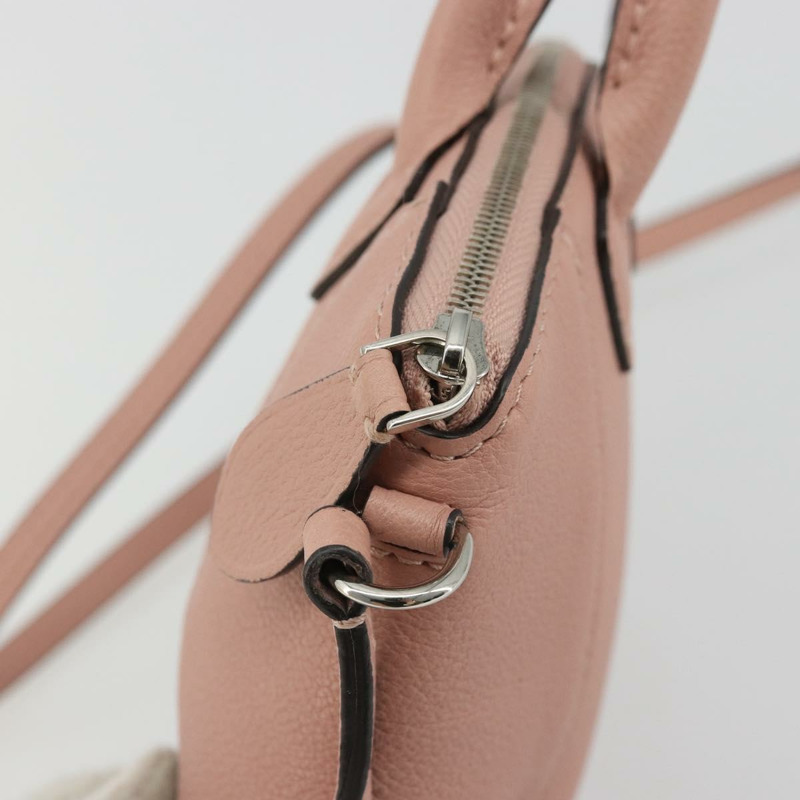 【日本直送】路易威登 Parnasea Nano Lockit 手提包 皮革 粉紅色 M61256 LV 正品 174420V-20