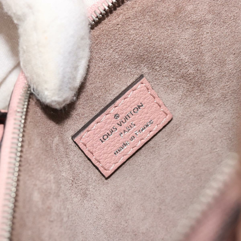 【日本直送】路易威登 Parnasea Nano Lockit 手提包 皮革 粉紅色 M61256 LV 正品 174420V-21