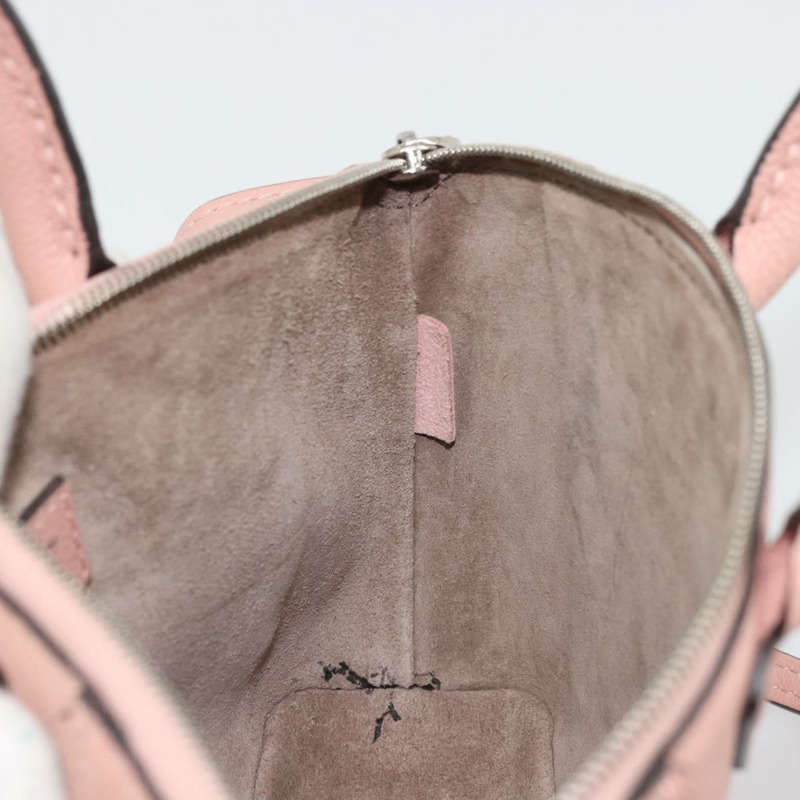 【日本直送】路易威登 Parnasea Nano Lockit 手提包 皮革 粉紅色 M61256 LV 正品 174420V-22