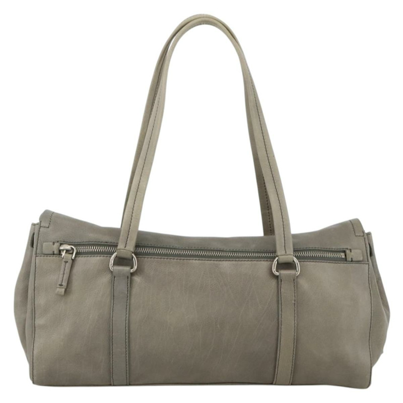 【日本直送】PRADA 灰色銀色皮革肩背包 正品 YKZ1610SAM-1