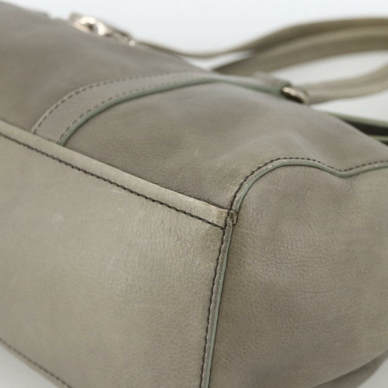 【日本直送】PRADA 灰色銀色皮革肩背包 正品 YKZ1610SAM-14