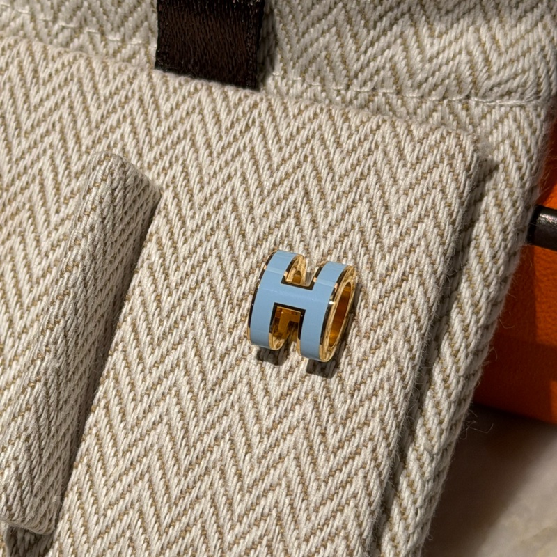【全新全套✨ 全網最低價！】Hermes/愛馬仕耳釘 淡藍色（下單前先詢問庫存❗️❗️）-2