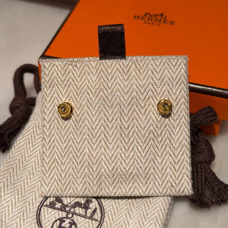 【全新全套✨ 全網最低價！】Hermes/愛馬仕耳釘 淡藍色（下單前先詢問庫存❗️❗️）-5