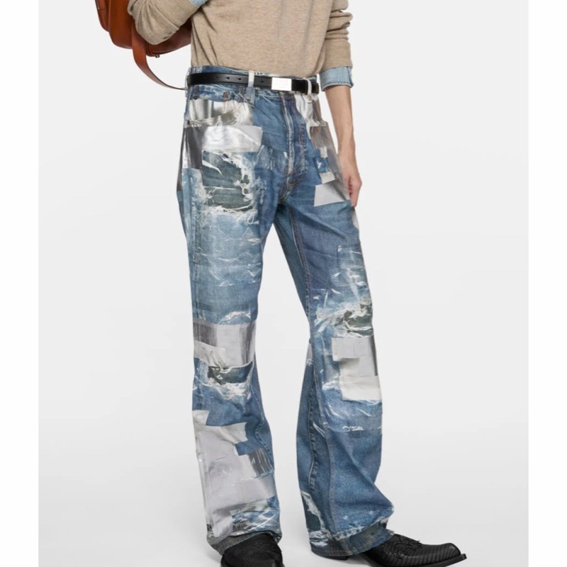 Acne Studios 男士 印花牛仔褲EU-44 EU-46 EU-48 EU-50 EU-52碼-2