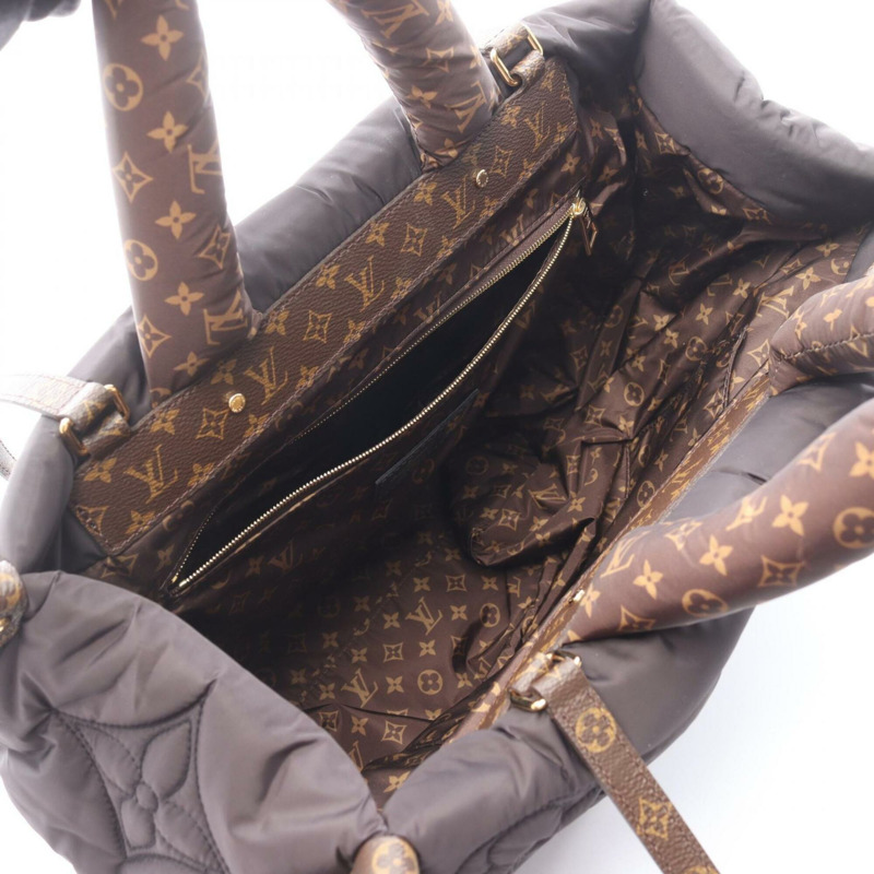 路易威登 OnTheGo GM LV Pillow 兩用托特包/手提包，尼龍塗層帆布，Monogram Pillow 圖案，女士款，黑色/棕色，M59005-2