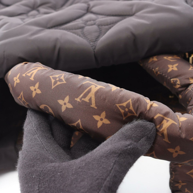 路易威登 OnTheGo GM LV Pillow 兩用托特包/手提包，尼龍塗層帆布，Monogram Pillow 圖案，女士款，黑色/棕色，M59005-7