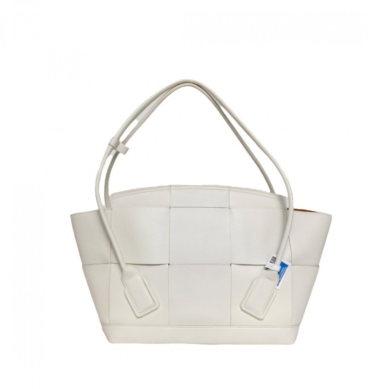 BOTTEGA VENETA Arco33白色牛皮金扣肩背包-2