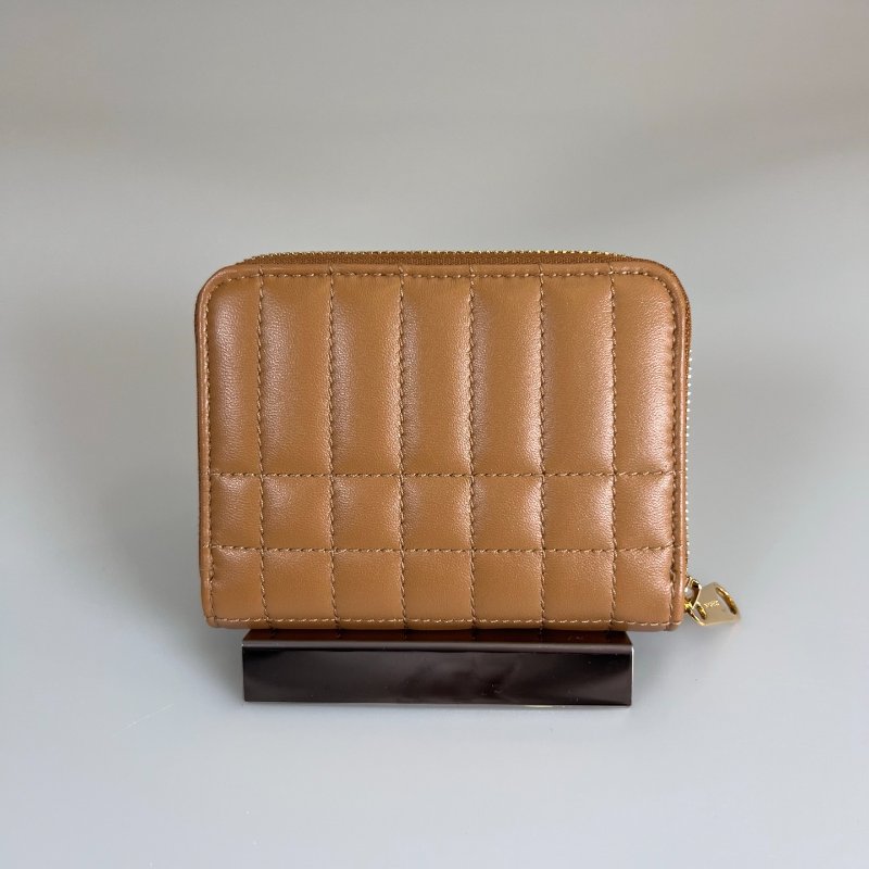 BURBERRY 焦糖LOLAㄇ拉零錢短夾-1