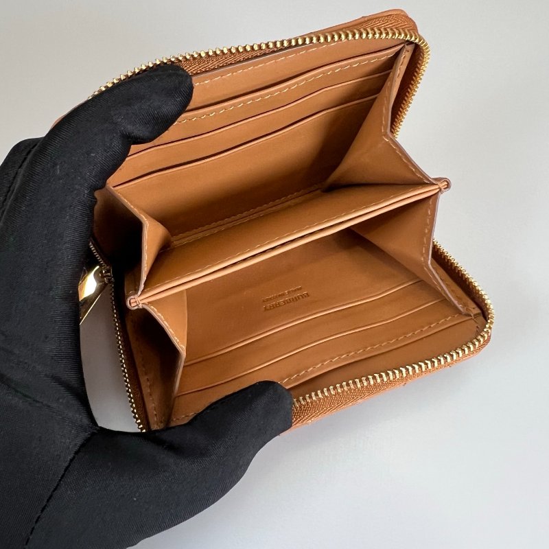 BURBERRY 焦糖LOLAㄇ拉零錢短夾-4