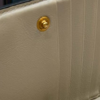 CELINE 賽琳 經典 Continental 小牛皮 暗釦 中夾 皮夾 錢包 皮包 卡夾（米/藍灰色）-16