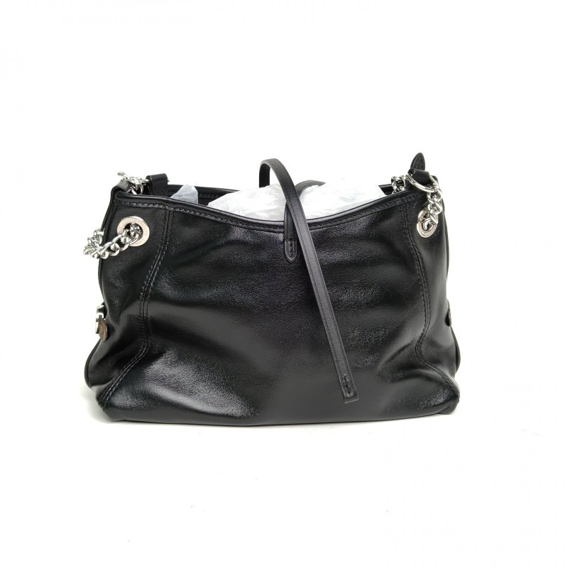 LOUIS VUITTON CARRYALLBB黑色羊皮銀扣晶片肩背包-2