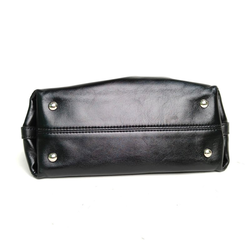 LOUIS VUITTON CARRYALLBB黑色羊皮銀扣晶片肩背包-4