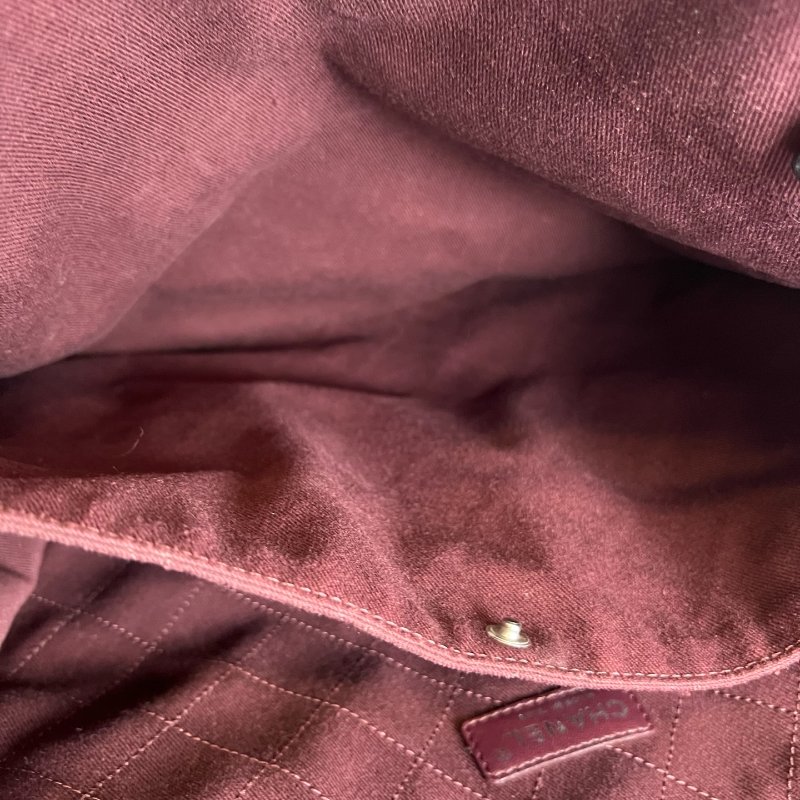 CHANEL 白數字口哨帆布托特包 20開-5