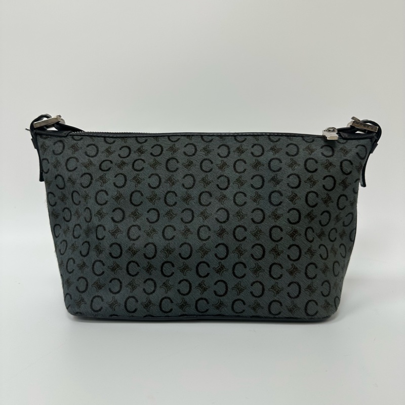 【赫蒂國際精品】Celine 賽琳 C Macadam 老花毛毛單肩包 vintage-2
