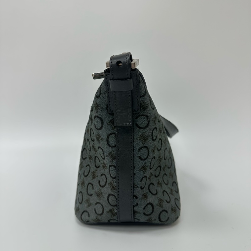 【赫蒂國際精品】Celine 賽琳 C Macadam 老花毛毛單肩包 vintage-3