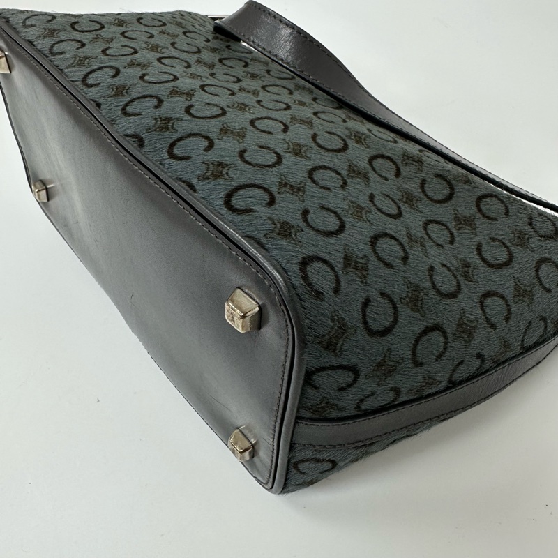 【赫蒂國際精品】Celine 賽琳 C Macadam 老花毛毛單肩包 vintage-5