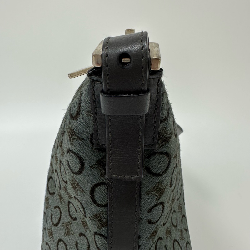 【赫蒂國際精品】Celine 賽琳 C Macadam 老花毛毛單肩包 vintage-7