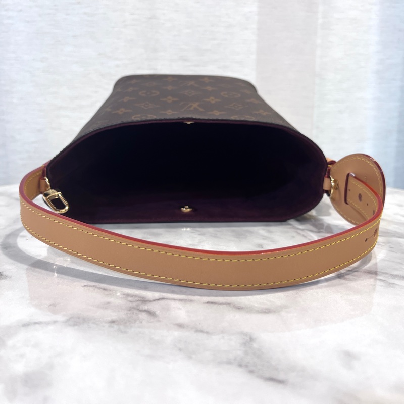 LV原花金釦All in BB手提斜背水桶包M12925-6