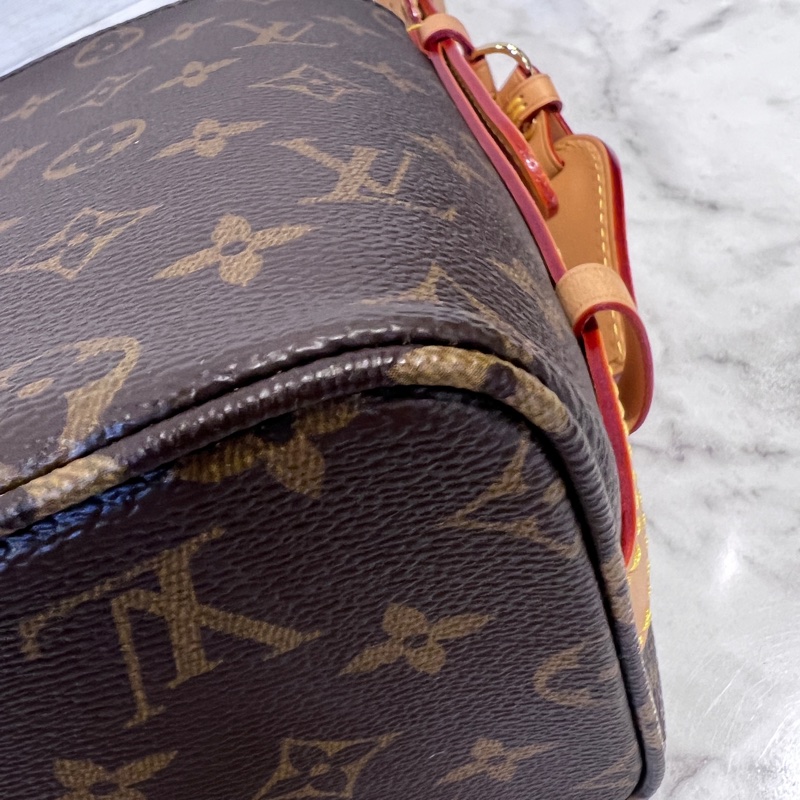 LV原花金釦All in BB手提斜背水桶包M12925-9