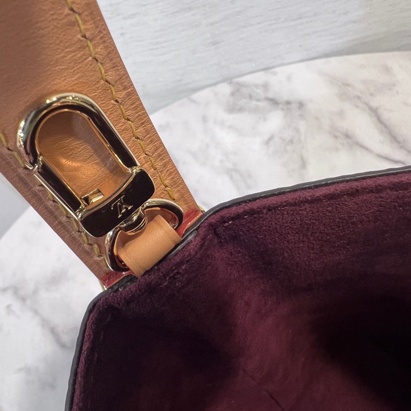 LV原花金釦All in BB手提斜背水桶包M12925-16